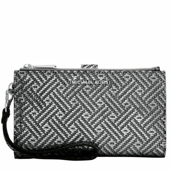 MICHAEL Michael Kors Handbags - **Sold**Michael Kors Adele Double Zip Phone Wristlet